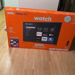 Onn Roku Tv 50’’ 4k Uhd Smart Tv Brand New Inbox