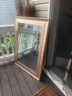 Gold-Tone Framed Wall Mirror