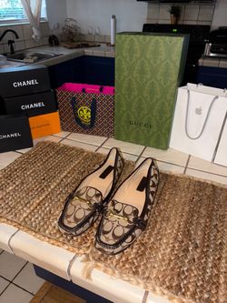 FOR SALE: Coach Signature Monogram Loafers