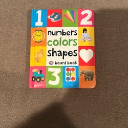Kids Number Color Shapes Board Book