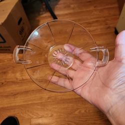 Crystal Vintage Heisey Tudor 2 Handled Jelly Bowl