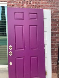 Front door magenta