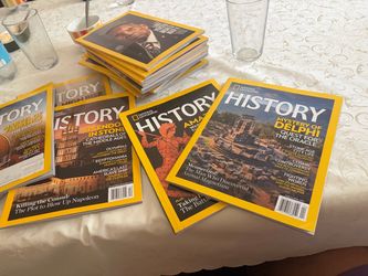 National Geographic magazines