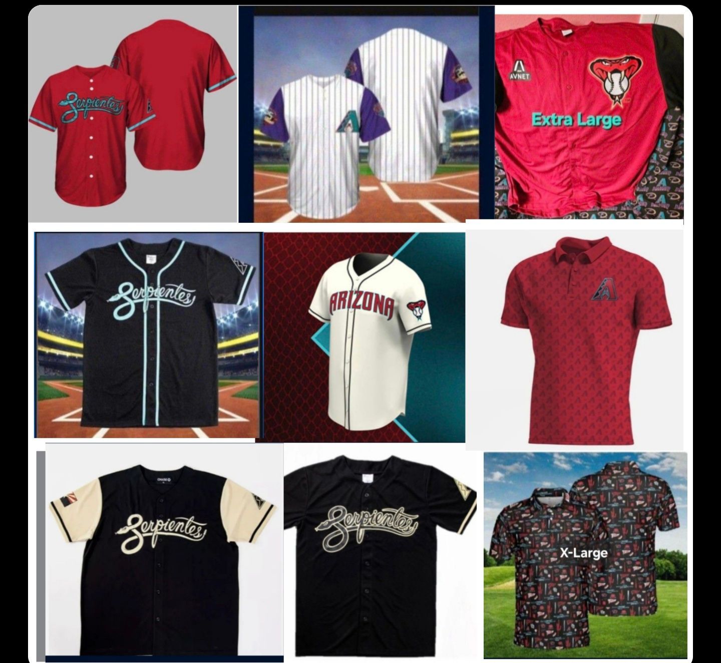 Diamondbacks Jersey X-Large