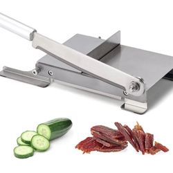 CGOLDENWALL Meat Bone Cutter Manual Household Biltong Slicer, Made of Food Grade