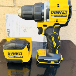 DEWALT Atomic 20V Lithium-lon Cordless Compact 1/2 in. Drill/Driver AND 25 ft. Magnetic Tape Measure