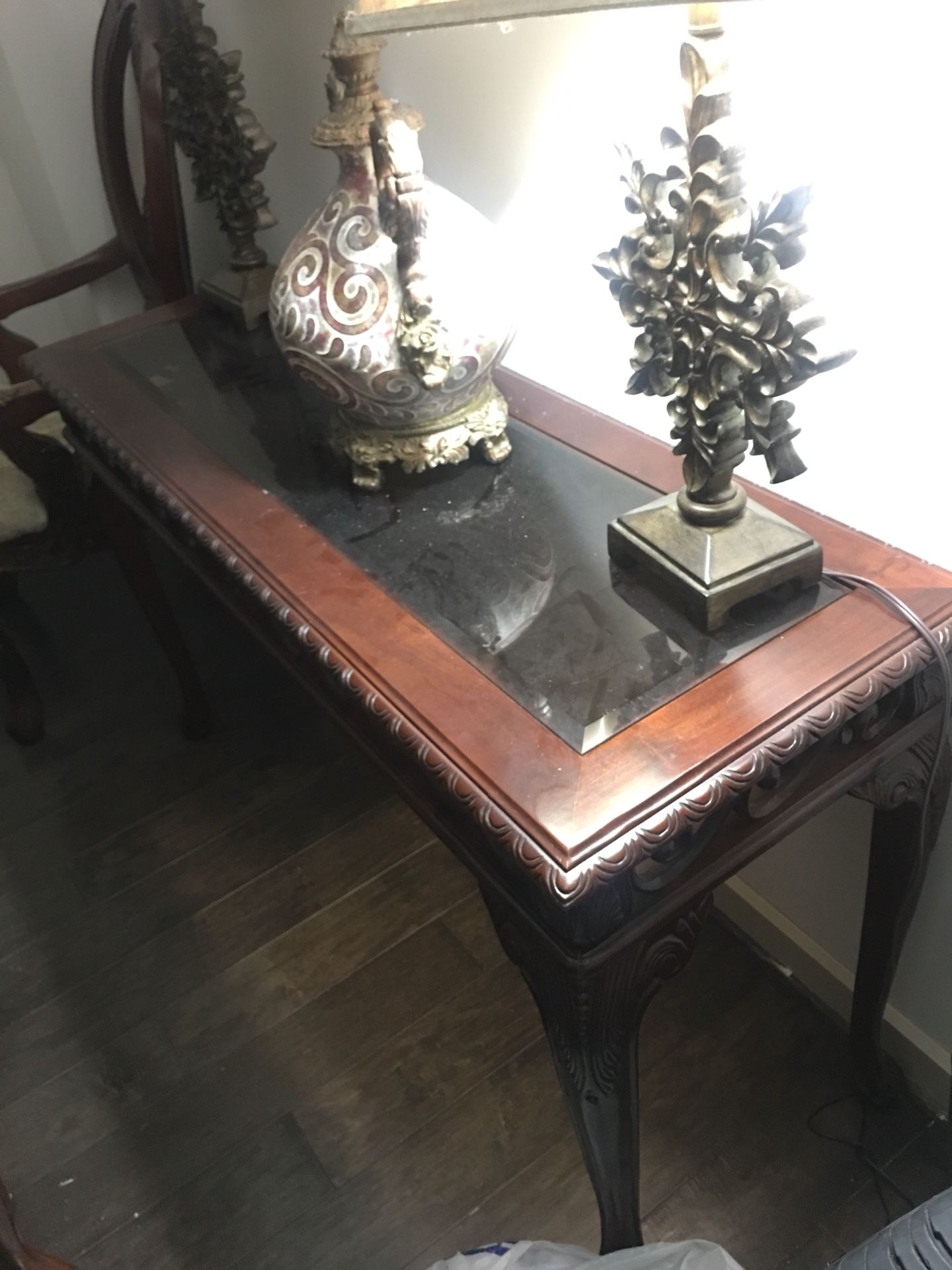 2 End Tables & Console Table retail $800