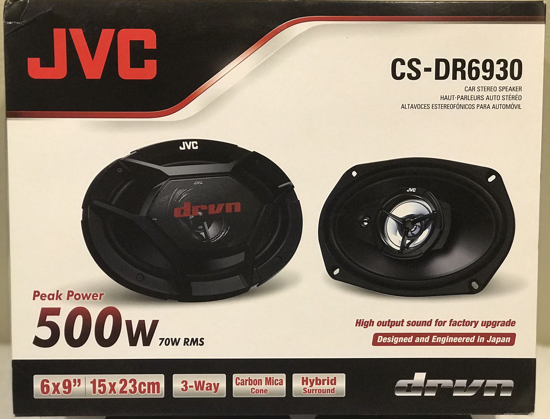 New JVC 6x9” inch 500 Watts Car Audio Speakers (pair) 🔊🔊🔥