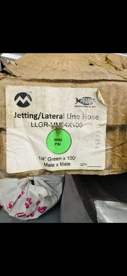 4000 Psi Jetter Hose