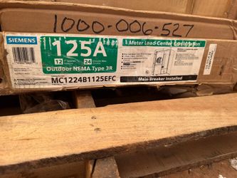 Siemens 125 Amp 12-Space 24-Circuit Overhead/Underground Flush Meter Combo Load Center