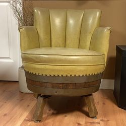 Vintage Whiskey Barrel Chair