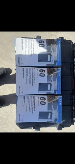 Eaton DPU222RP Disconnect Non-Fusible 60 Amp Boxed, No Size, Gray