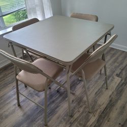 Folding Table & Chairs