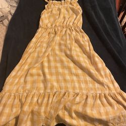 Cat & Jack Yellow Flannel Dress