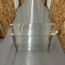 Glass 3 Tier Table Or TV Stand 