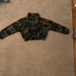 Camo fleece quarter zip