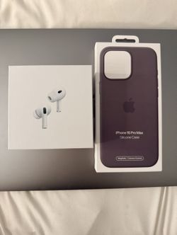 Both Apple Air Pods And Apple Phone Case 