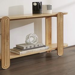 FUR0046 Adler Blonde Wood Console Table