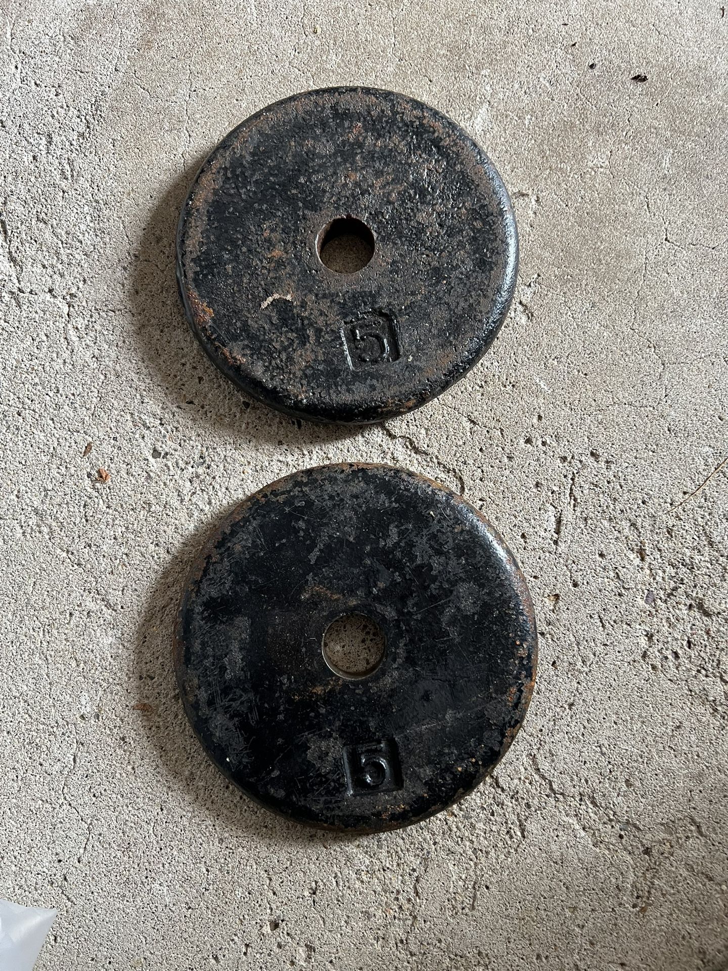 Pair Of 5lb Pancake Weights $5 For Both