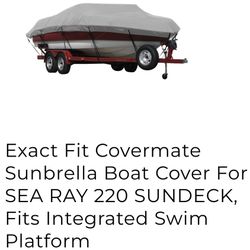 Sunbrella Boat Cover - SeaRay 220 Sundeck 