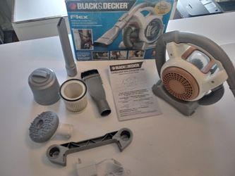 Black & Decker Flex FHV1200 Cordless Mini Canister Vacuum Cleaner....lightly used....retails at 89.95 price is 55...price is firm..don't counter