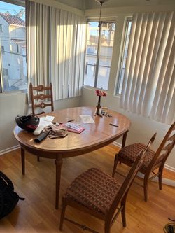 Kitchen table and four chairs