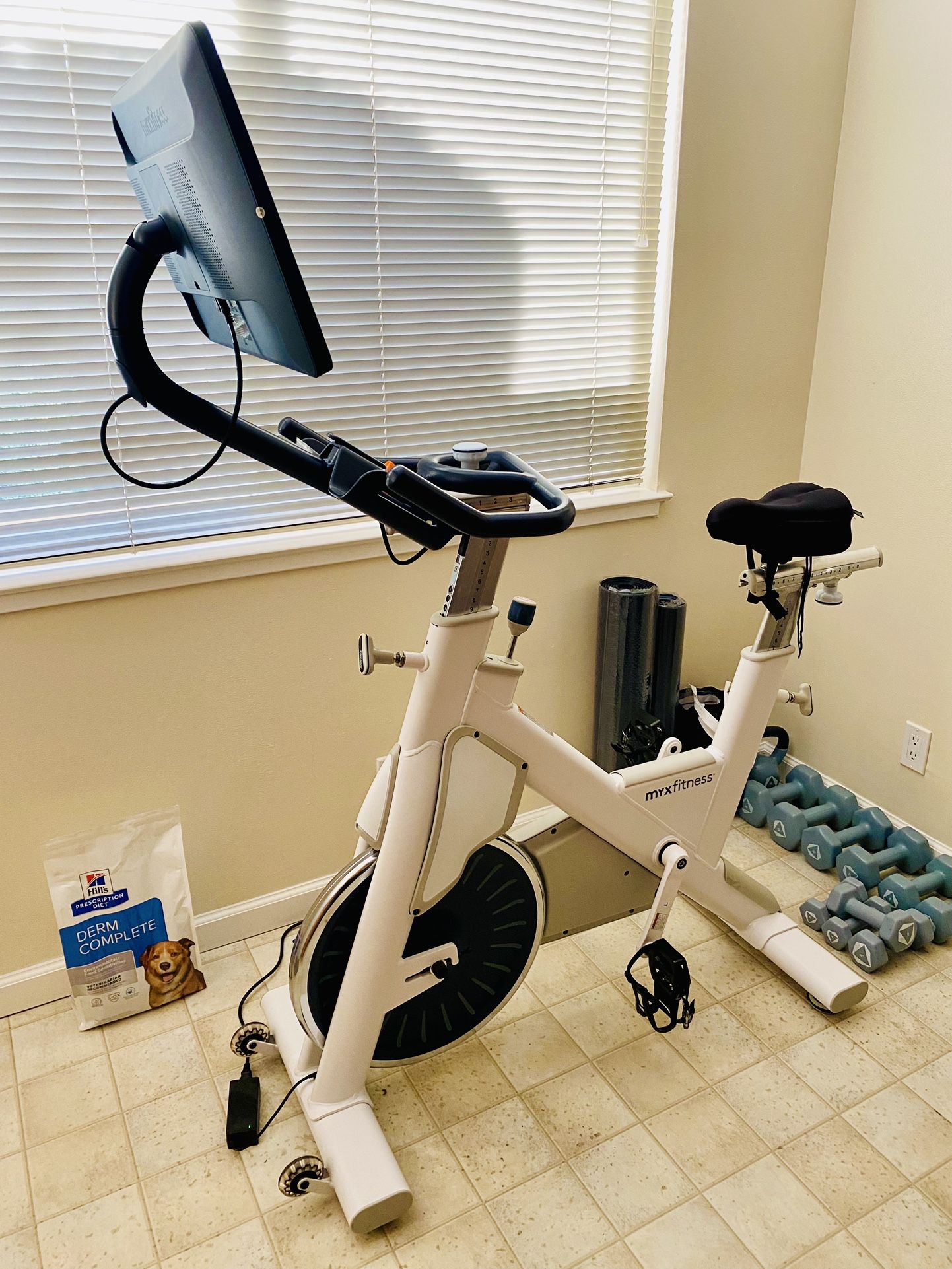 MYX Fitness BODi Studio Bike w/weights & Accessories