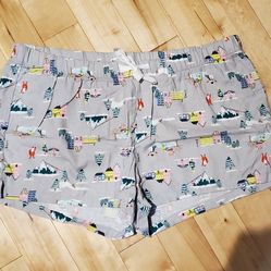 NEW Old Navy Womens Winter Wonderland Pajama Shorts (XL)