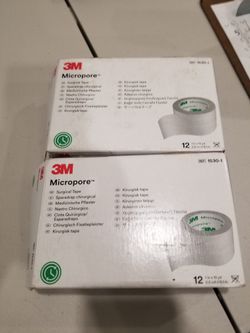 Tape. 3M Micropore Surgical Tape. Part #1530. 2 Boxes For $5