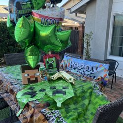 Minecraft Birthday Decor 
