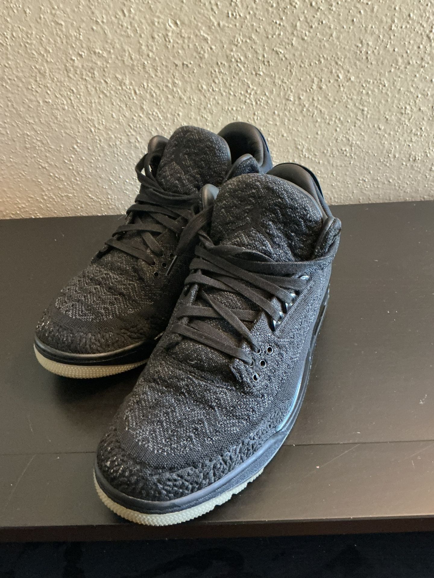 Air Jordan Retro Flyknit Black Black Cat Cement Cool Grey Rare