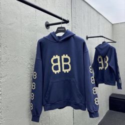 Balenciaga XL Bitcoin Crop Hoodie 
