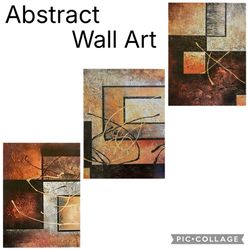 NEW!!! (3) Abstract Wall Pieces