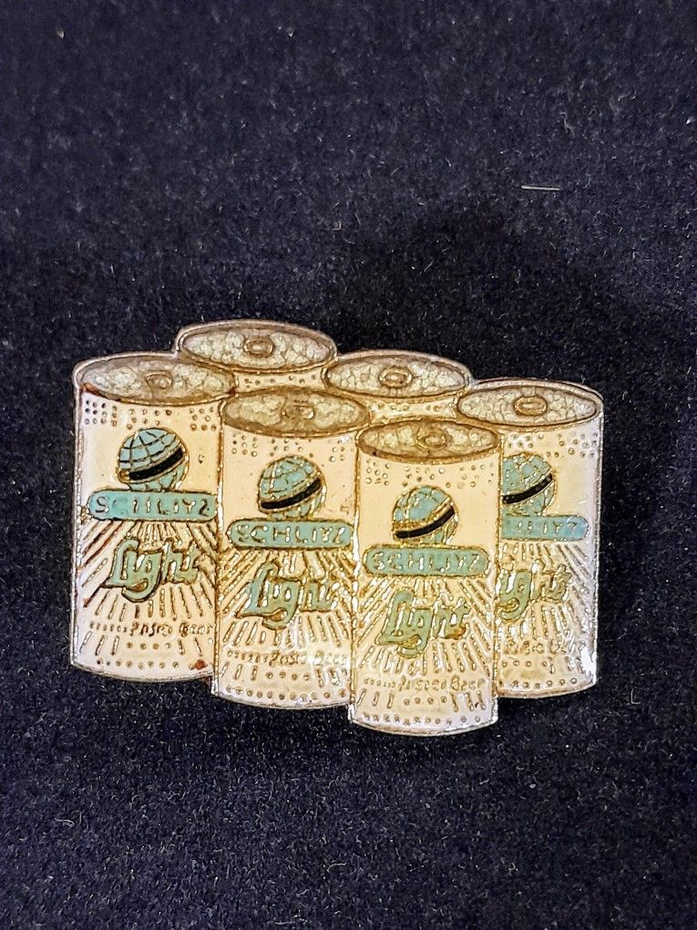 Vintage Schiltz Beer Enamel Lapel Hat Tie Pin New Old Stock