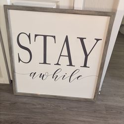 Large Decor Sign 32x32