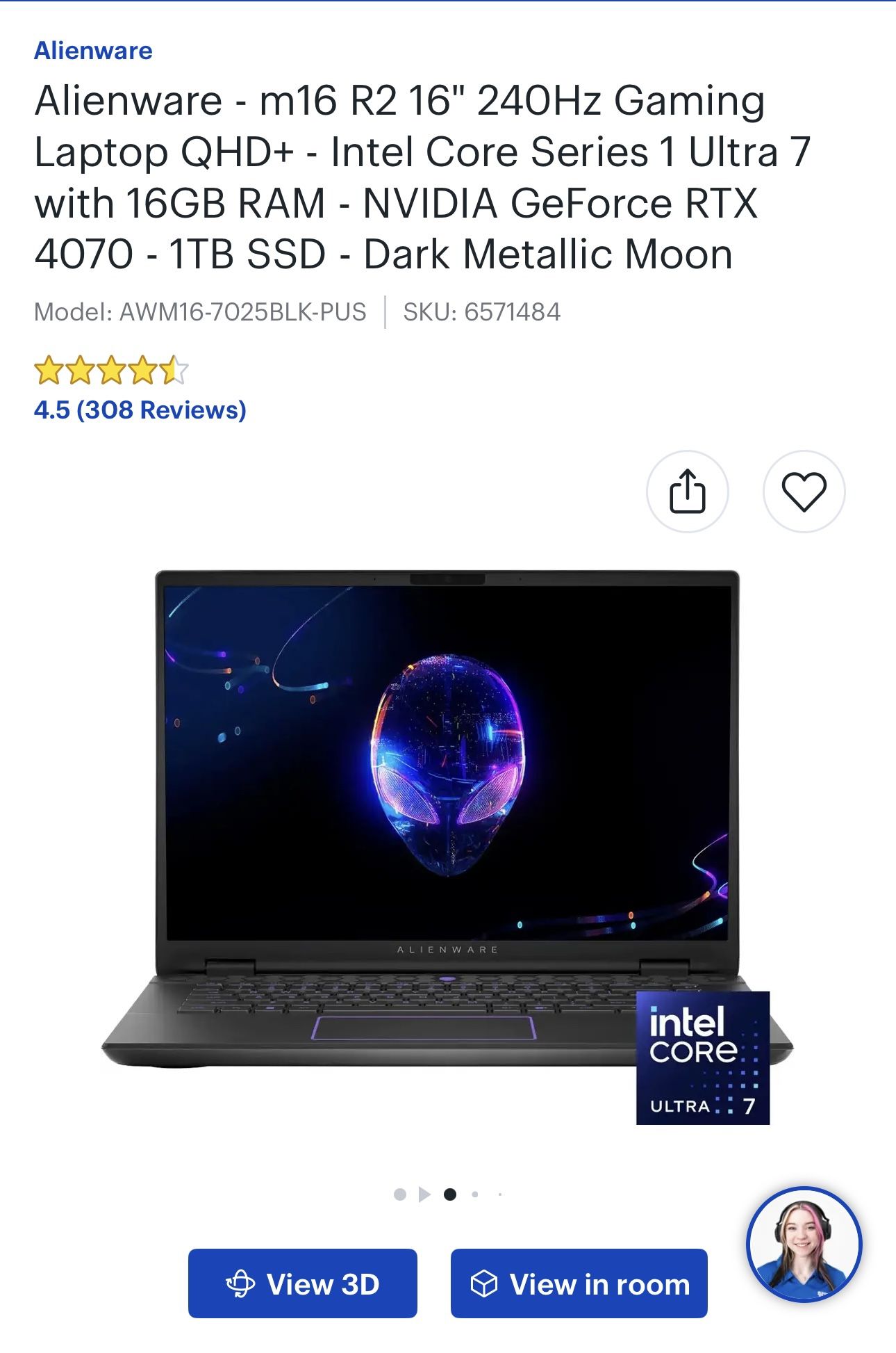Alienware M16 R2 Gaming Laptop for Sale in Las Vegas, NV - OfferUp