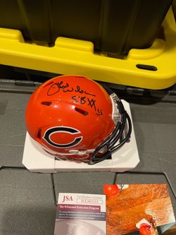 Otis Wilson signed mini Hemlet