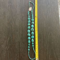 Indian Canyons Trading Post Turquoise Beaded Necklace X-Large