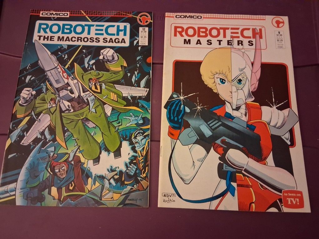 2 Robotech Comic Books