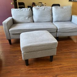 3 Seater Sofa With Ottoman
