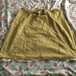 Light Green Drawstring Skirt Large