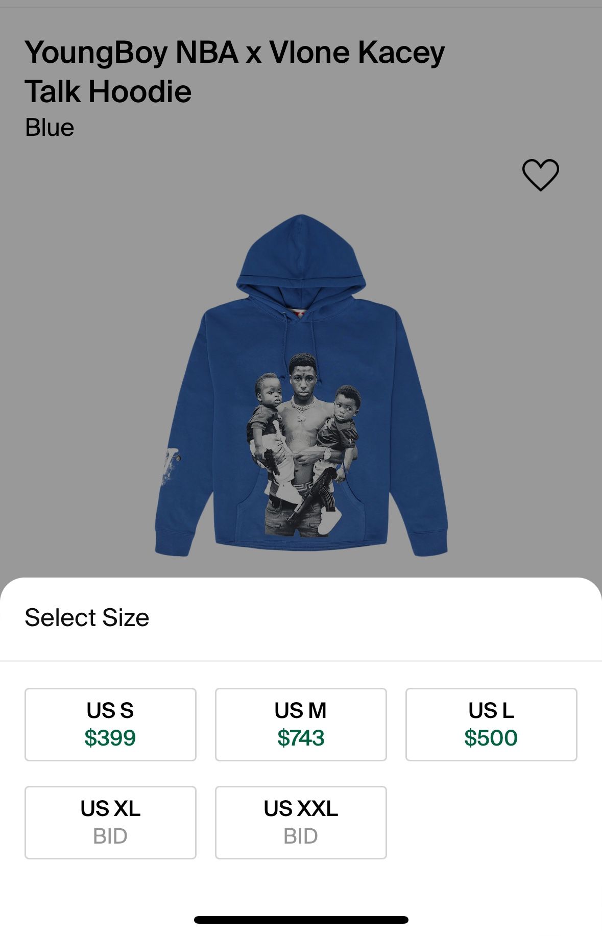 Vlone X NBA Youngboy Kacey Talk Hoodie