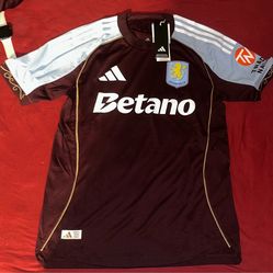 Aston Villa Authentic Jersey Size S and XL