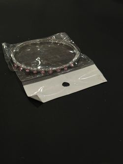 Pink and Silver Bangle Bracelet
