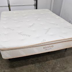 LIKE NEW! Saatva Latex Hybrid Cal-King Mattress - Delivery Available