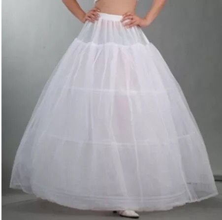 Women Bridal 3 Hoop Petticoat Ball Gown Skirt