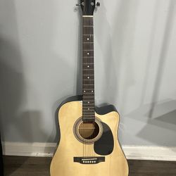 Acoustic Guitar With Built-in Tuner