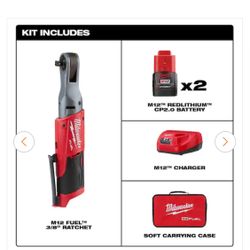 Milwaukee M12 Cordless 3/8 in. Ratchet