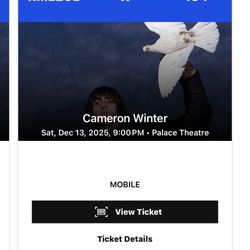 Cameron Winter Palace Theatre