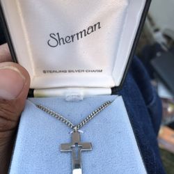 Sterling Silver Cross Necklace 